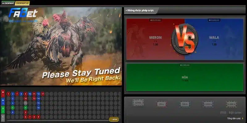 Chiến lược cược đá gà C1 dễ ăn